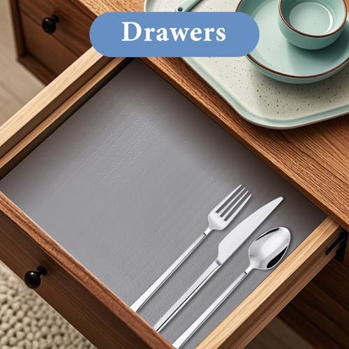 Shelf Liners for Kitchen Cabinets Non Adhesive Drawer Liner 12in x 20FT - Image 3