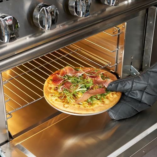 Restaurantware 11 Inch Aluminum Pizza Pan 72 Count Wide Rim Silver Pizza Pan, Heat Conductive Round Pizza Tray, Lightweight Corrosion-Resistant Serving Tray For Restaurant Or Home Use - Image 5