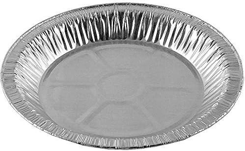 PACTOGO 9" Aluminum Foil Pie Pans 1" Medium Deep - Made in USA Disposable Tins (Pack of 10) by PACTOGO