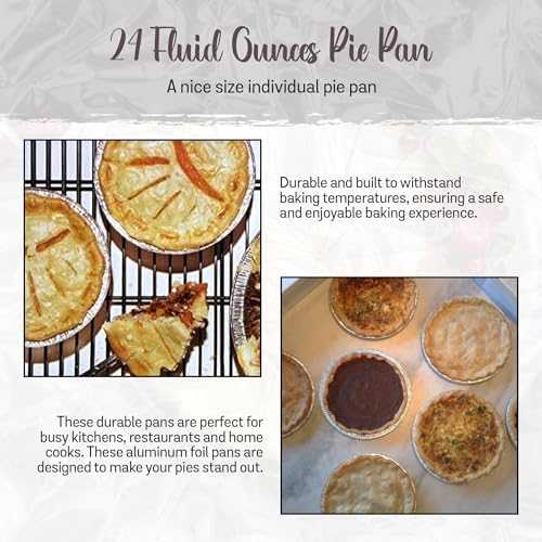 KitchenDance Medium Depth Disposable Aluminum Pie Pans - 9 Inches Round Foil Baking Pan Perfect for Home, Small Business - Aluminum Foil Pans for Baking, Storing, and Preparing Food, Pack of 500 - Image 6