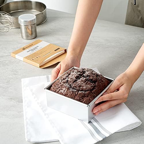 Restaurantware-Pastry Tek 5 x 5 Inch Parchment Paper Sheets, 200 Greaseproof Baking Sheets For Oven - Pre-cut, Double-Sided Silicone Coating, White Paper Nonstick Baking Sheet, Reusable - Image 6