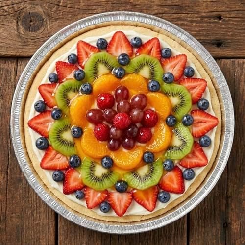 48 Pack 10 inch Disposable Aluminum Foil Pizza Pans | Made in USA, Round Baking Sheet, Personal Pizzas, Cookie Cakes, Freezer & Reheating - Image 3