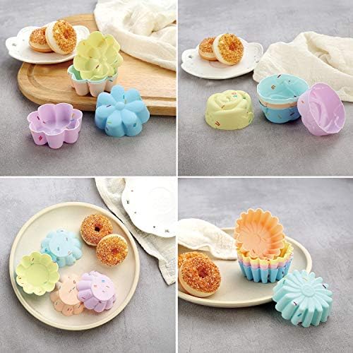 51PCS Silicone Bakeware Set Silicon Cake Molds Set For Baking, Including Baking Pan, Cake Mold, Cake Pan, Toast Mold, Muffin Pan, Donut Pan, And Cupcake Mold Silicone Baking Cups Set - Image 5