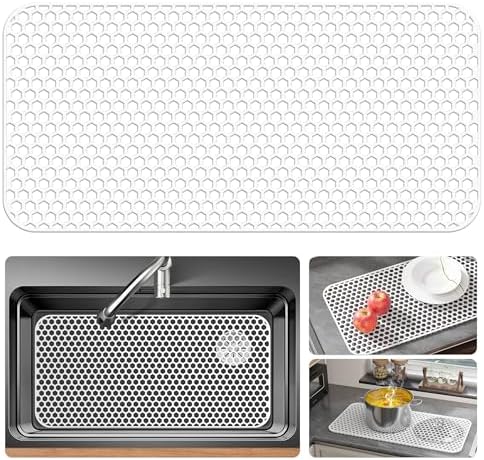 Bestjing Silicone Sink Protectors for Kitchen Sink-28.4"x 14.3", Universal by Bestjing