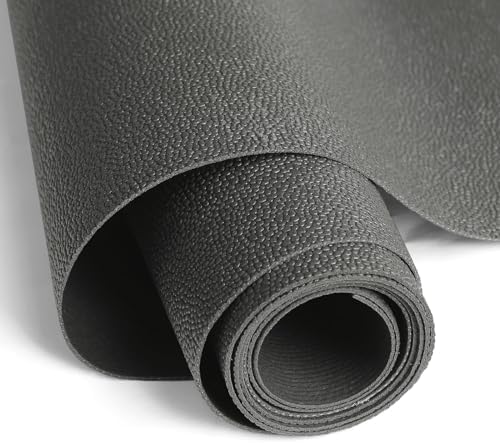WochiTV Shelf Liner for Cabinets, Drawer Non Adhesive Non Slip Foam Mat for Kitchen, Pantry, Bathroom, Cupboard, Garage, Closet, Shelves, Drawer, Tool Box, Gray 17.5 x 236 inches by WochiTV