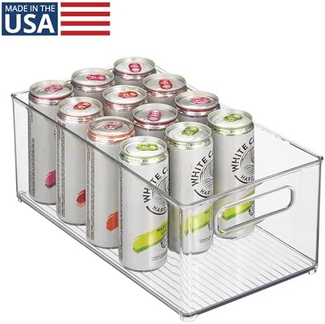 iDesign Kitchen Binz Stackable Organizer, 8" x 6" x 14.5", Clear - Image 2