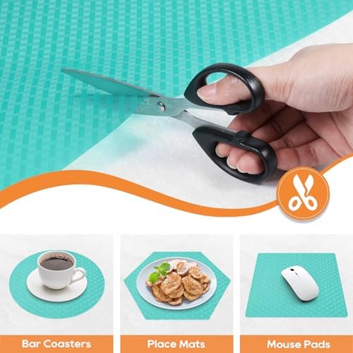 Shelf Liners for Kitchen Cabinets, Refrigerator Mat Blue 23.6"× 393.7" - Image 6