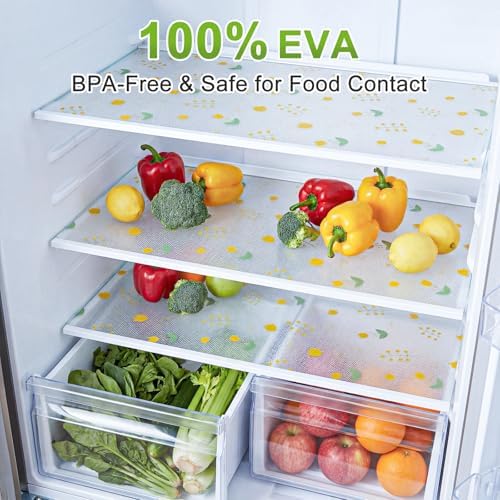 Beautysaid Shelf Liner Non Adhesive — EVA Drawer & Cabinet Liner, Waterproof Non Slip Kitchen Shelf Paper, Thick Washable Refrigerator Mat for Cabinet Shelves & Pantry, Floral, 24 in x 10 FT - Image 3