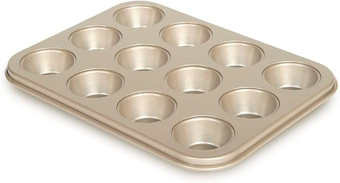 Glad Mini Muffin Pan Nonstick - Heavy Duty Metal Cupcake Tin with Small Baking Cups, Mini 12-Cup - Image 2