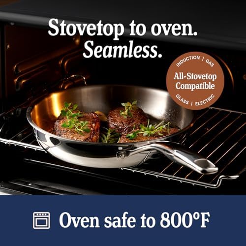 LEGEND COOKWARE 5-Ply Stainless Steel 10-Quart Stock Pot with Lid - Induction Compatible, Oven Safe 800°F - Non-Toxic, No Coatings - Even Heating, Won't Warp - Built to Last Generations - Image 4