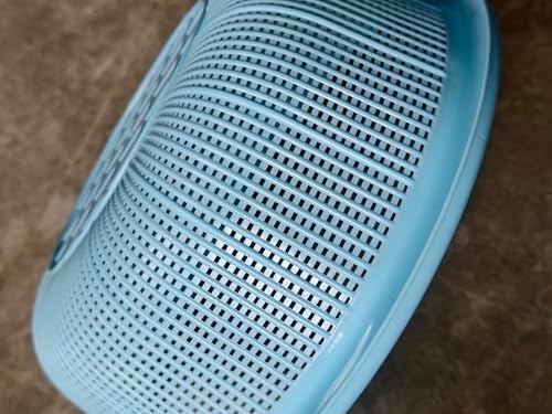 4 pcs Plastic Wash Basket Round Perforated Colander Wash Vegetables and Fruits Drain Cooked Pasta Kitchen Essentials Food Strainer Basket Strainer Kitchen Blue - Image 7