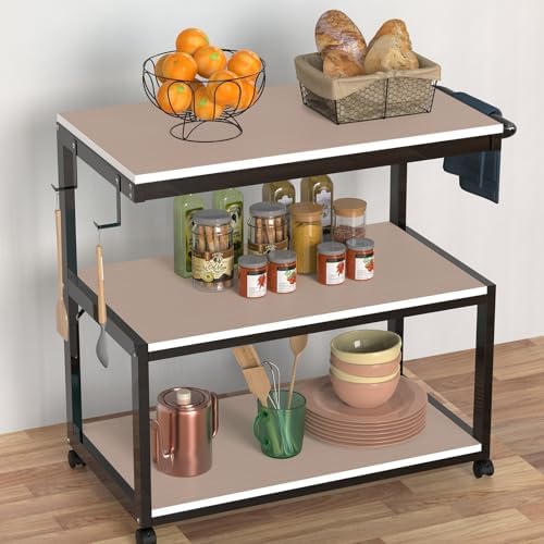 Shelf Liner Non Adhensive Drawer Cabinet Mat Beige 17.5"× 236.2" Pack of 2 - Image 4