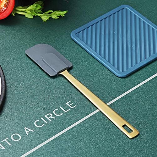 Gold Silicone Spatulas, Berglander Flexible Scrapers Baking Mixing Tool With Titanium Gold Plating, Baking Tools, Heat Resistant, Dishwasher Safe, Easy to Clean - Image 2