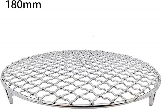 Cooling rack,Grill rack, Round Cooling Baking Rack 201 Stainless Steel Wire Oven Grill Sheet,stainless Steel Round Wire Oven Racks for Cooling Baking Cooking Steaming,(180mm) - Image 2