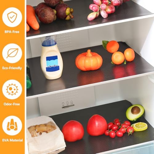 Shelf Liners 24 inch x 20 ft Shelf Liners for Kitchen cabinets nonstick Lining Drawer Mats EVA Protector for Cupboard (Translucent Black,24 inch x 20 ft) - Image 4