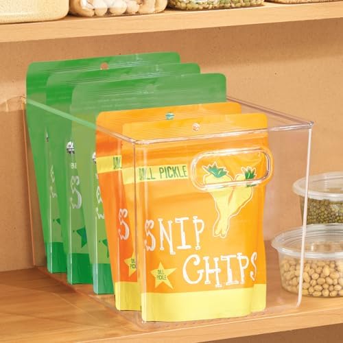 iDesign Storage Bins with Handles, Set of 4, Clear - Image 3