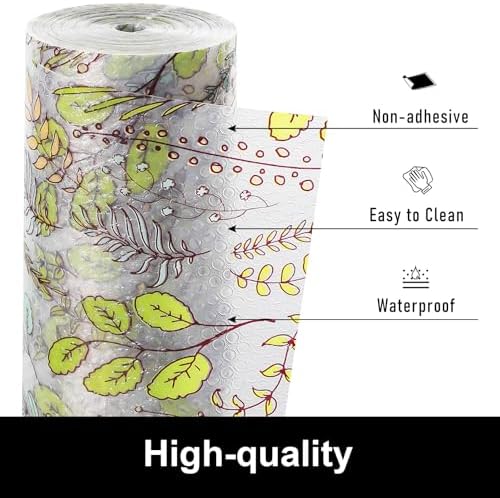 Cooyes Shelf Liners for Kitchen Cabinets, Refrigerator Liners Waterproof & Oil-Proof Kitchen Cupboard Liner Drawer Mats EVA Material Non Adhesive Fridge Liner for Shelves - Image 5