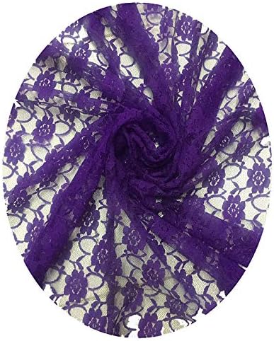 VDS Pack of 25 Floral Lace Table Runners Centerpiece Cloth Linen for Wedding Bithday Graduation Engagement Ceremony Events Party Banquets Table Decoration (12x108 inch) (Purple) - Image 4