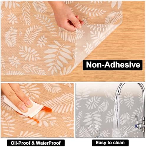 Cooyes Shelf and Drawer Liners for Kitchen Cabinets, Non Adhesive Liner - Image 6
