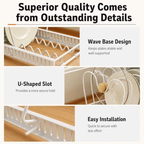Pots and Pans Organizer Rack,Expandable Pot Lid Holder for Kitchen Cabinet | 11.81''-22.85'' Metal Rack with 12 Adjustable Dividers,Multifunctional Organizer for Cookware Bakeware Cutting Board Storage - Image 2
