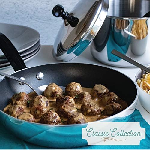 Farberware Classic Stainless Steel Cookware Pots and Pans Set, 15-Piece,50049,Silver & Classic Stainless Steel Saute Fry Pan with Lid, 2.75 Quart, Silver - Image 4