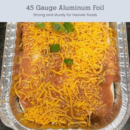 D&W Fine Pack Disposable Aluminum Foil 3 lb. Oblong Food Storage Pans with Board Lids - 48 Ounces - Perfect for Baking, Preparing Food (Pack of 500) - Image 5