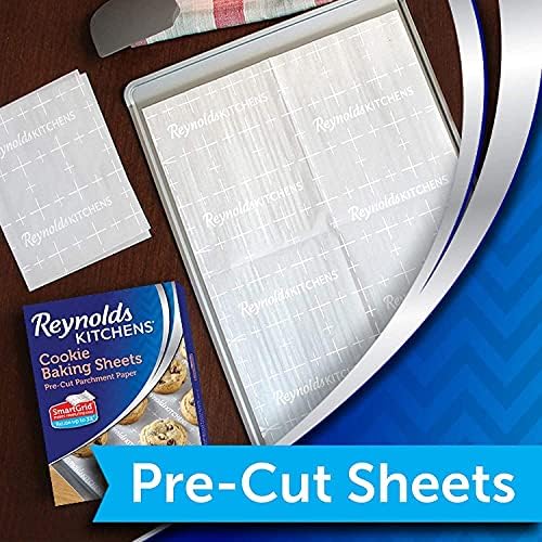 Reynolds Kitchens Cookie Baking Sheets, Pre-Cut Parchment Paper (22 Sheets, Pack of 6) - Image 3