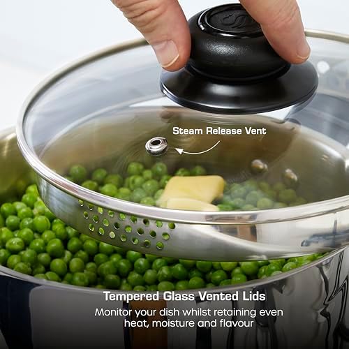 3 Piece Saucepan Set Stainless Steel - Image 4