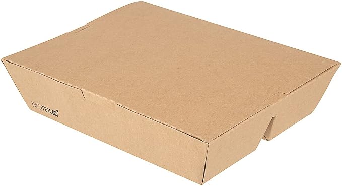 Restaurantware-Bio Tek 50.7 Ounce To Go Boxes, 100 Disposable Bento Boxes - 3 Compartments, Tab Lock Closure, Kraft Paper Take Out Box, Serve Hot and Cold Foods, For Restaurants or Parties - Image 12