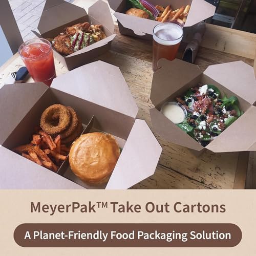 FC Meyer MeyerWindow #3 Kraft Boxes With Window, Disposable Paperboard Take Out Cartons, Bakery Boxes, Lunch Box & Go To Food Storage Container, 7 3⁄4” x 5 1⁄2” x 2 1⁄2“, Small Pack of 15 - Image 7