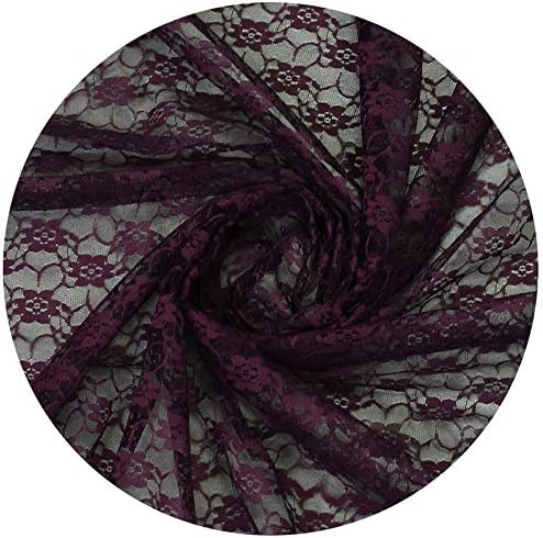 VDS Pack of 12 Floral Lace Table Runners Centerpiece Cloth Linen for Wedding Bithday Graduation Engagement Ceremony Events Party Banquets Table Decoration (12x108 inch) (Plum) - Image 4