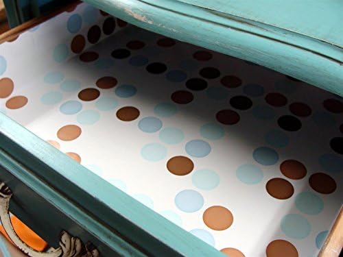 Con-Tact Brand Creative Covering, Self-Adhesive Shelf Liner, Multi-Purpose Vinyl Drawer Liner, Easy to Use and Apply, 18'' X 9', Polka Blue - Image 3
