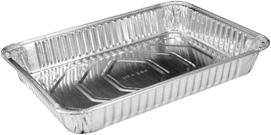 PACTOGO 13" x 9" x 2" Disposable Aluminum Foil Oblong Cake Pans - 108 Fluid Ounces Rectangular Pan - Perfect For Baking and Storing Cakes, Casseroles, Rolls REF# 394 (Pack of 100 Pans Only) by PACTOGO