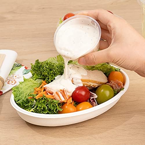 Restaurantware-Chef 101 3.3 Ounce Sauce Cups, 2000 Microwave-Safe Condiment Cups - Crack-Resistant, Disposable, Clear Plastic Portion Cup, For Samples, Sauces, Or Toppings, Lids Sold Separately - Image 5