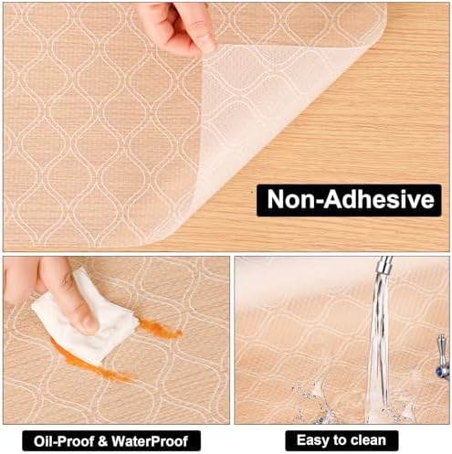 Cooyes Shelf and Drawer Liner for Kitchen Cabinets Non-Adhesive - Image 6