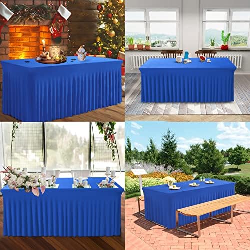 BDDC One-Piece Spandex Table Cloth Skirt for 8FT Rectangle Tables - Image 6