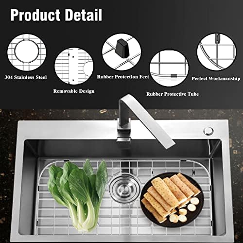 Sink Protectors for Kitchen Sink 26" x14", Rear Drain - Image 5