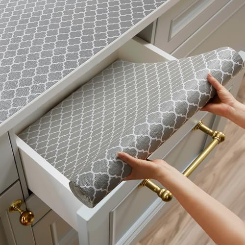 Shelf and Drawer Liner for Kitchen Cabinet Non-Adhesive Non Slip by Shinlendid