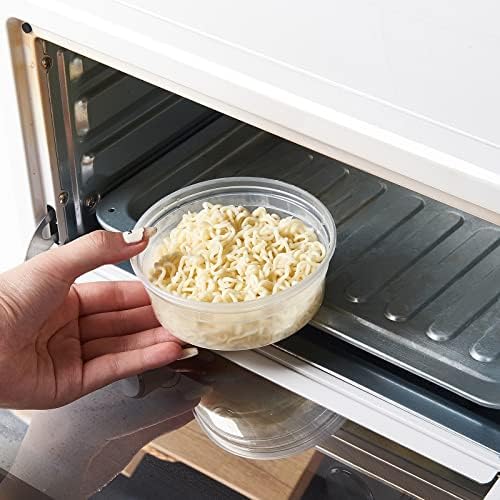 [240Set-8oz] Plastic Deli Food Storage Containers With Lids Disposable Clear Small Togo Jars Bowls For Soup, Meal Prep, Slime | BPA Free | Stackable | Leakproof | Microwave | Dishwasher | Freezer Safe - Image 5