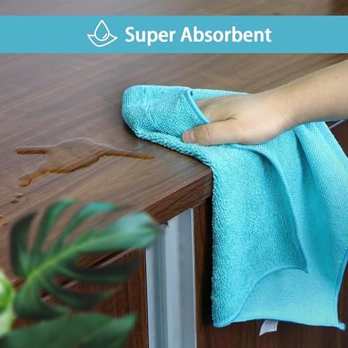 HOMEXCEL 400PK Microfiber Cleaning Cloth, Cleaning Rag for Home, 11.5x11.5 - Image 4