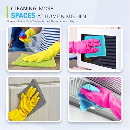 AIDEA Microfiber Cleaning Cloth-100PK, Microfiber Towels for Cars 12"x16" - Image 6