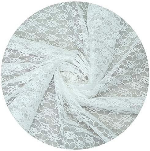 VDS Pack of 12 Floral Lace Table Runners Centerpiece Cloth Linen for Wedding Bithday Graduation Engagement Ceremony Events Party Banquets Table Decoration (12x108 inch) (White) - Image 4