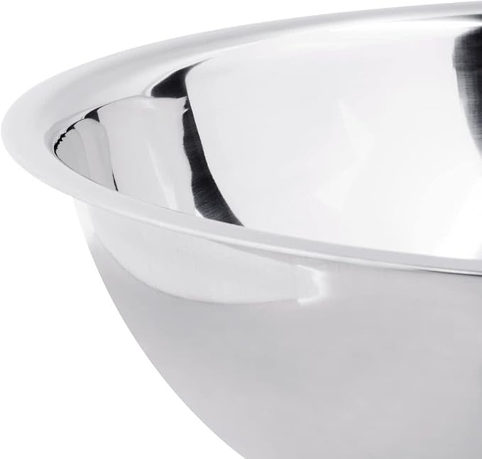 Betolla 20 Quart Stainless Steel Mixing Bowl – Medium Weight Flat Base Prep Bowl with Polished Mirror Finish for Baking, Cooking & Food Prep - Image 8