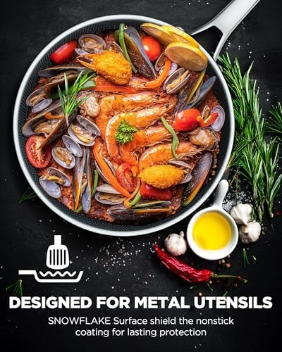 SNOWCLAD Pots and Pans Set Non Stick | Stainless Steel Kitchen Cookware - Image 5