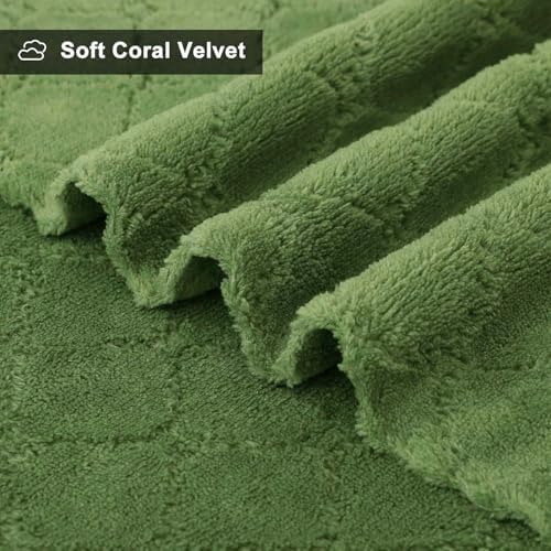 Homaxy Super Soft Absorbent Coral Velvet Dish Cloths 16 Pack, 13" x 19" - Image 2