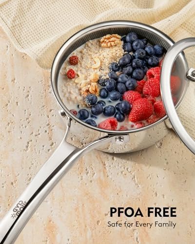 SNOWCLAD Pots and Pans Set Non Stick | Stainless Steel Kitchen Cookware - Image 3
