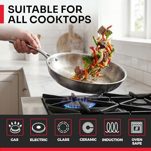 Mueller 17-Piece Stainless Steel Pots and Pans Set, Tri-Ply Ultra-Clad Pro - Image 7