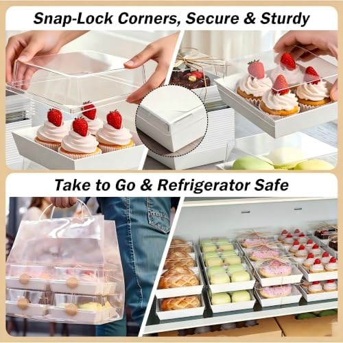 50Pcs Small Charcuterie Boxes with Clear Lids 5x5 Inch - Image 4