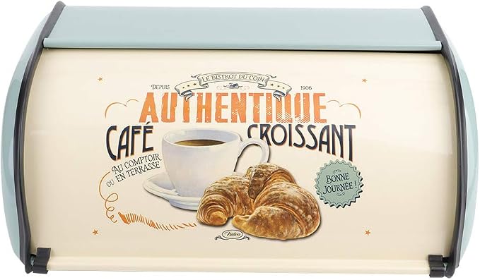 aqxreight Bread Box for Kitchen Storage Large Metal Container Holds Multiple Loaves Compatible with Most Bread Sizes in Blue - Image 7