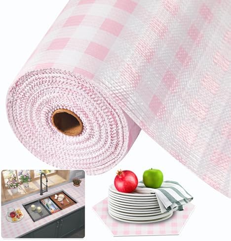 Beautysaid Shelf and Drawer Liner for Kitchen Cabinet Non Adhesive Non Slip by Beautysaid